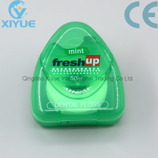 Circular Shape Dental Expanding Floss with White Color gallery image 1