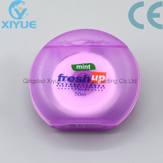 Circular Shape Dental Expanding Floss with White Color gallery image 4