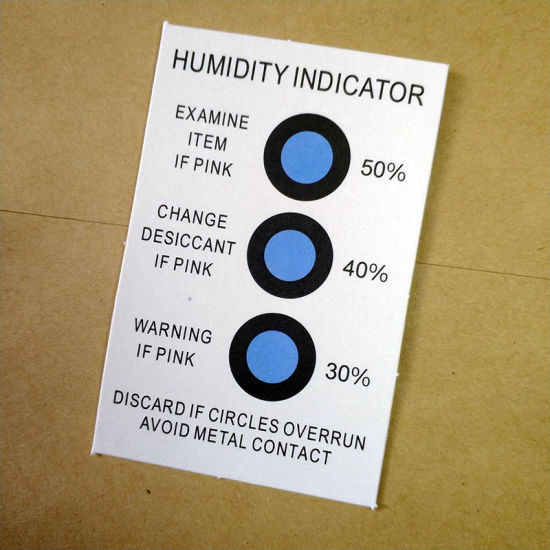 Cobalt Free Humidity Indicator Cards 3 Dots Blue Humidity Humidity Card gallery image 3