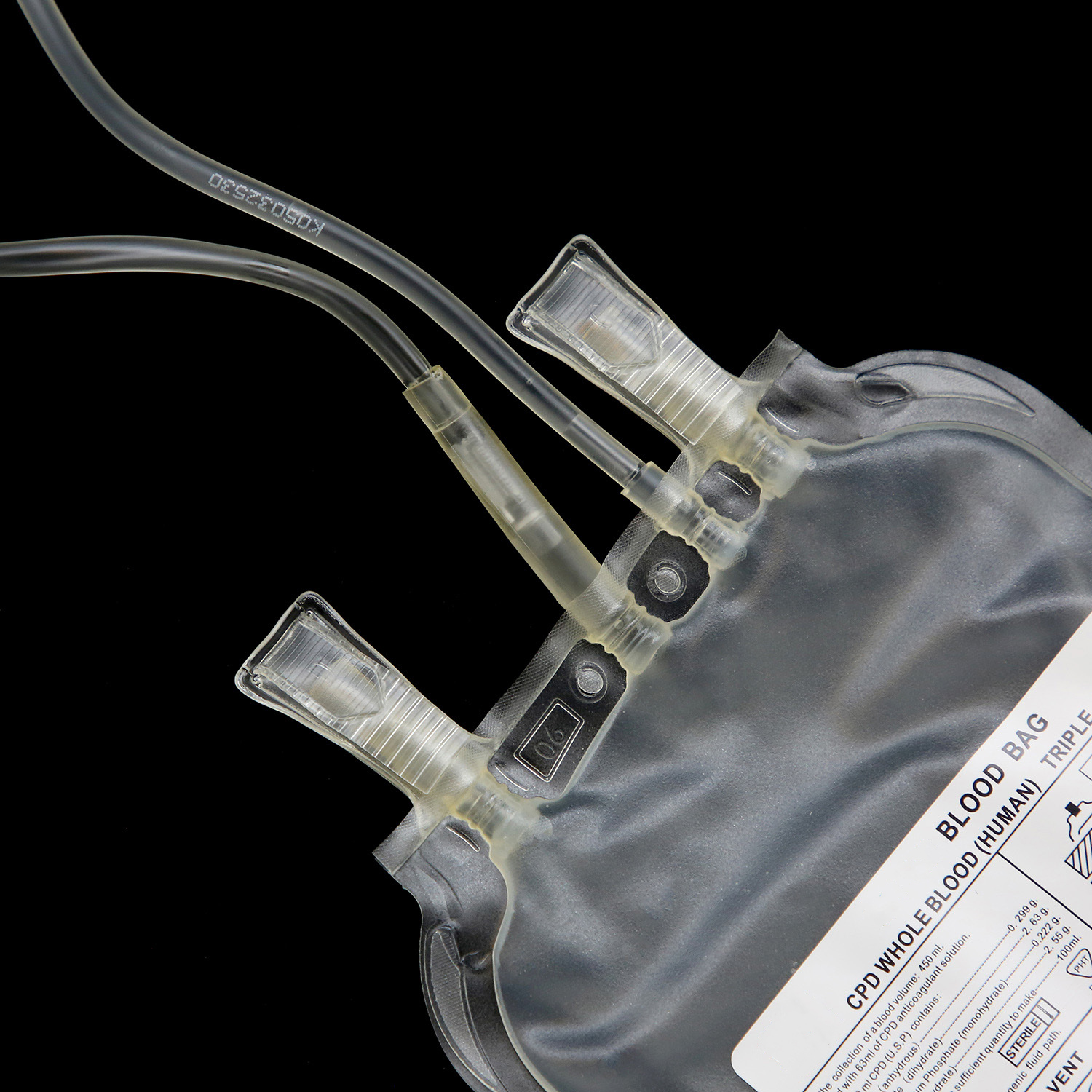 Disposable Blood Bag with Needle Protector/Collection Tube/Sampling Pouch