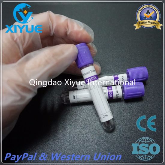 Disposable K2/K3 EDTA Blood Vacuum Tube with Ce&ISO gallery image 1
