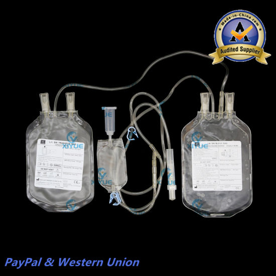 Disposable Medical Sterile Blood Bag for Blood Collection Single gallery image 2