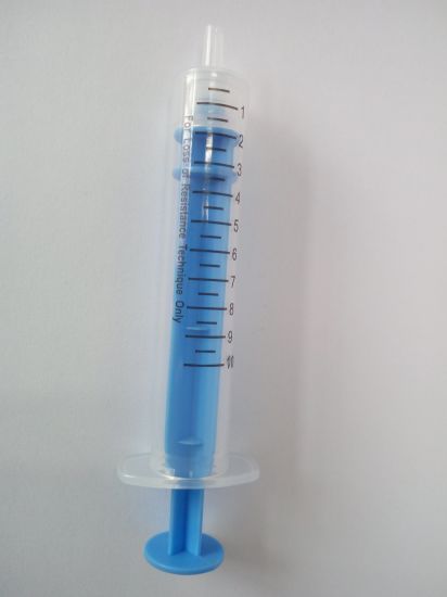 Disposable Medical Syringe with Colorful Rod