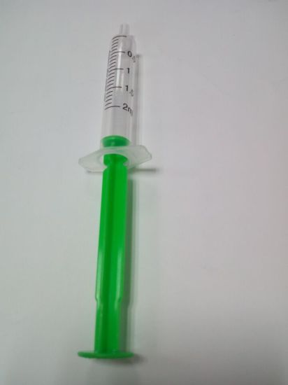Disposable Medical Syringe with Colorful Rod