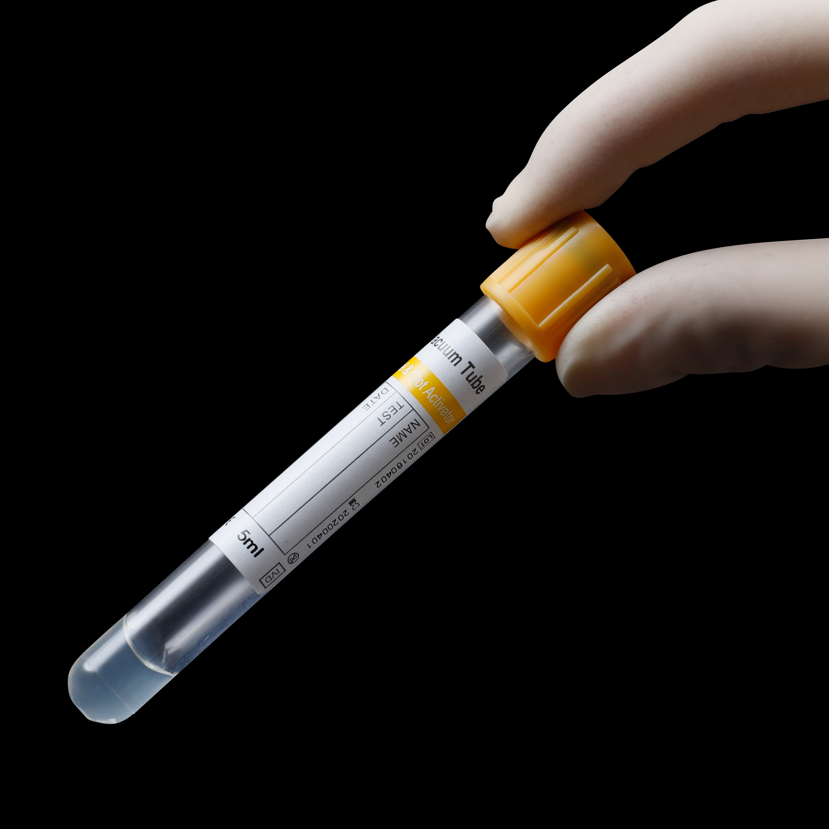 Gel+Clot Activator Vacuum Blood Collection Tube Yellow Cap gallery image 1