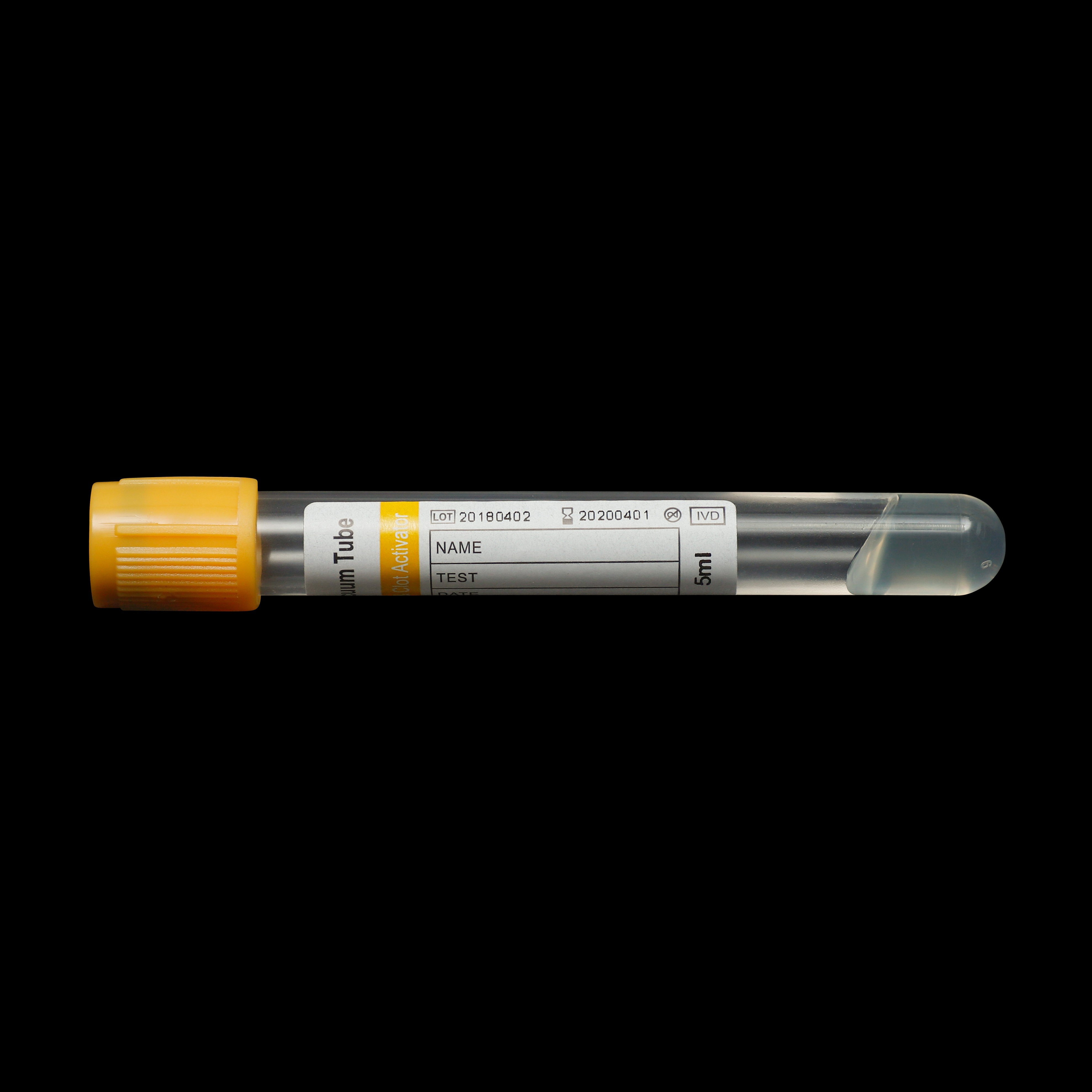 Gel+Clot Activator Vacuum Blood Collection Tube Yellow Cap gallery image 4