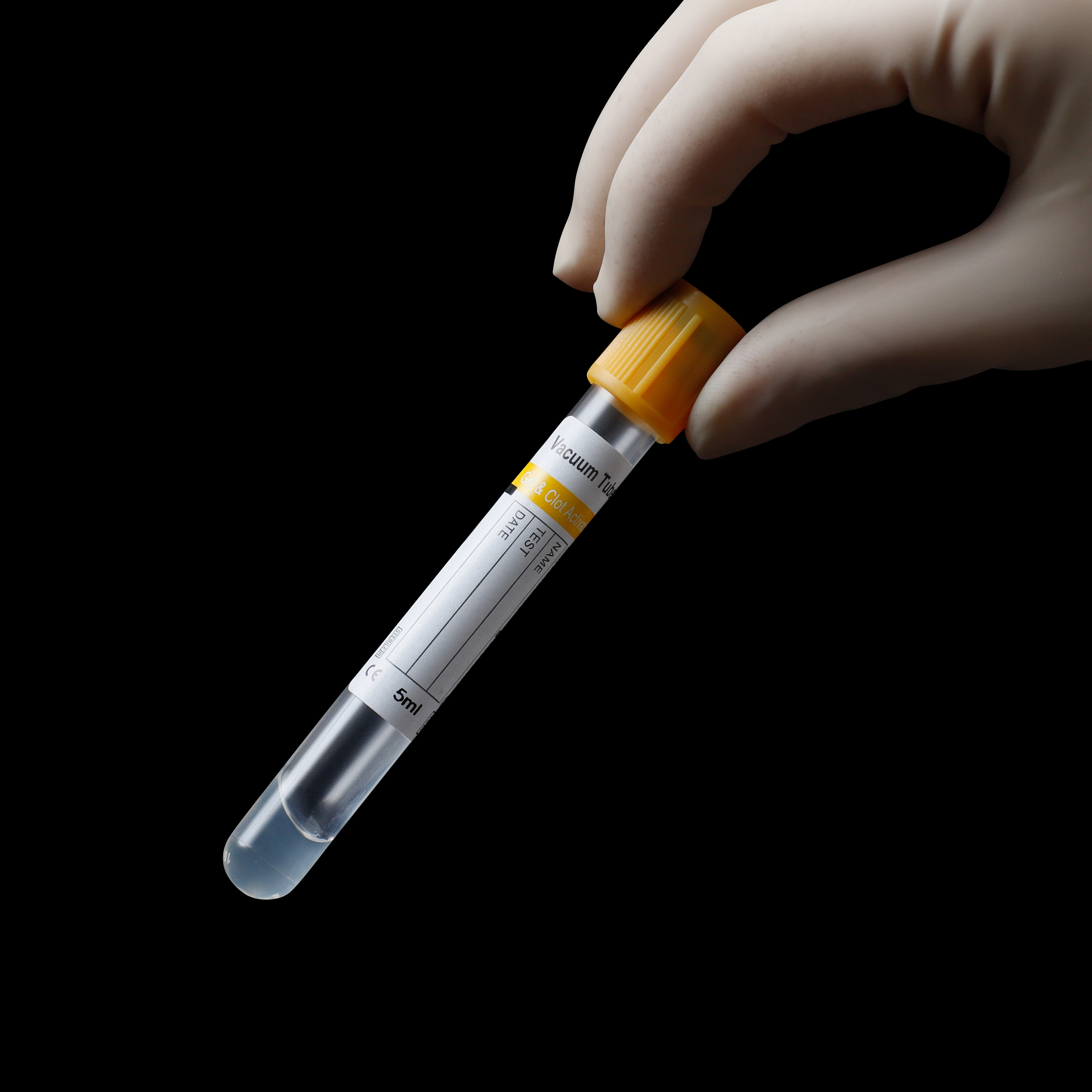 Gel+Clot Activator Vacuum Blood Collection Tube Yellow Cap