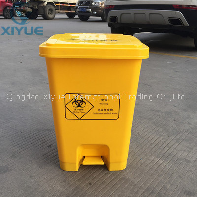Hospital Yellow Sharp Biohazard Medical Waste Disposal Containers Plastic Dustbin gallery image 3