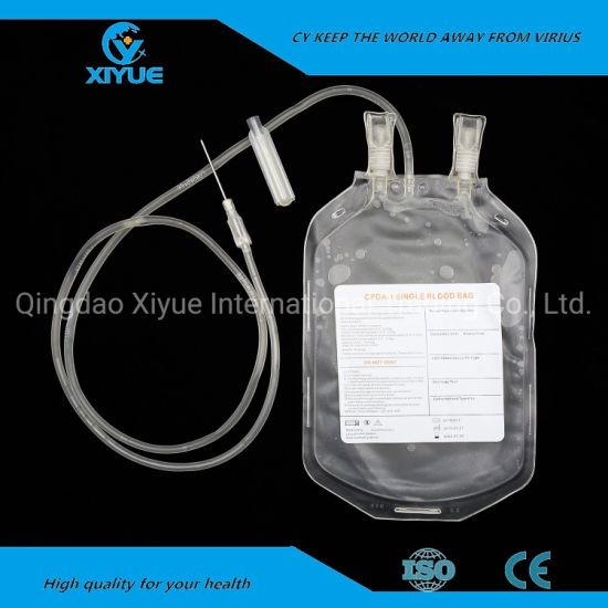 Medical Consumables Disposable Sterile Blood Bag for Blood Collection Single 250ml