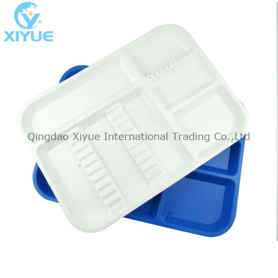 Medical Dental Clinic White PVC PP Flocking Plastic Tray gallery image 1