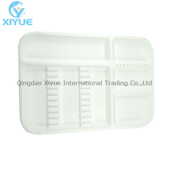 Medical Dental Clinic White PVC PP Flocking Plastic Tray