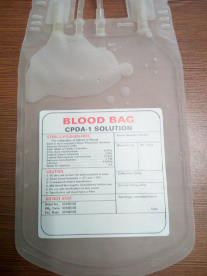 Medical Disposable PVC Blood Bag for Hospital gallery image 1