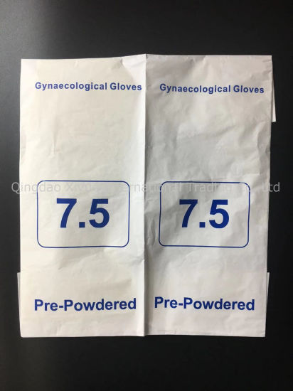 Medical Sterile Latex Powdered Gynaecological Gloves with Ce Certificate gallery image 1