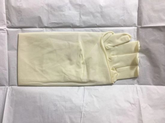 Medical Surgical Gynaecological Rubber Latex Pre-Powder Nonpowder Gloves Glove gallery image 4