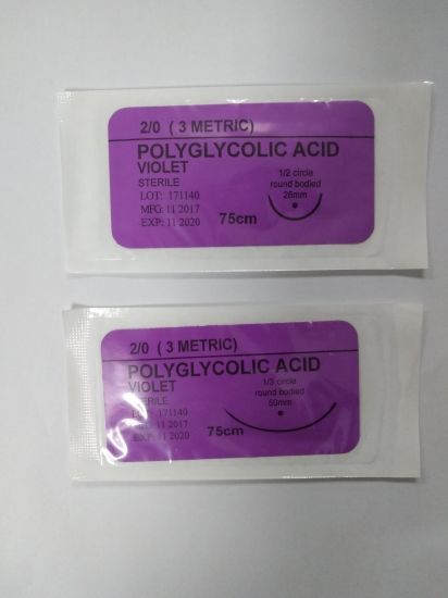 Polyglycolic Acid Braided Synthetic Absorbable Suture gallery image 2
