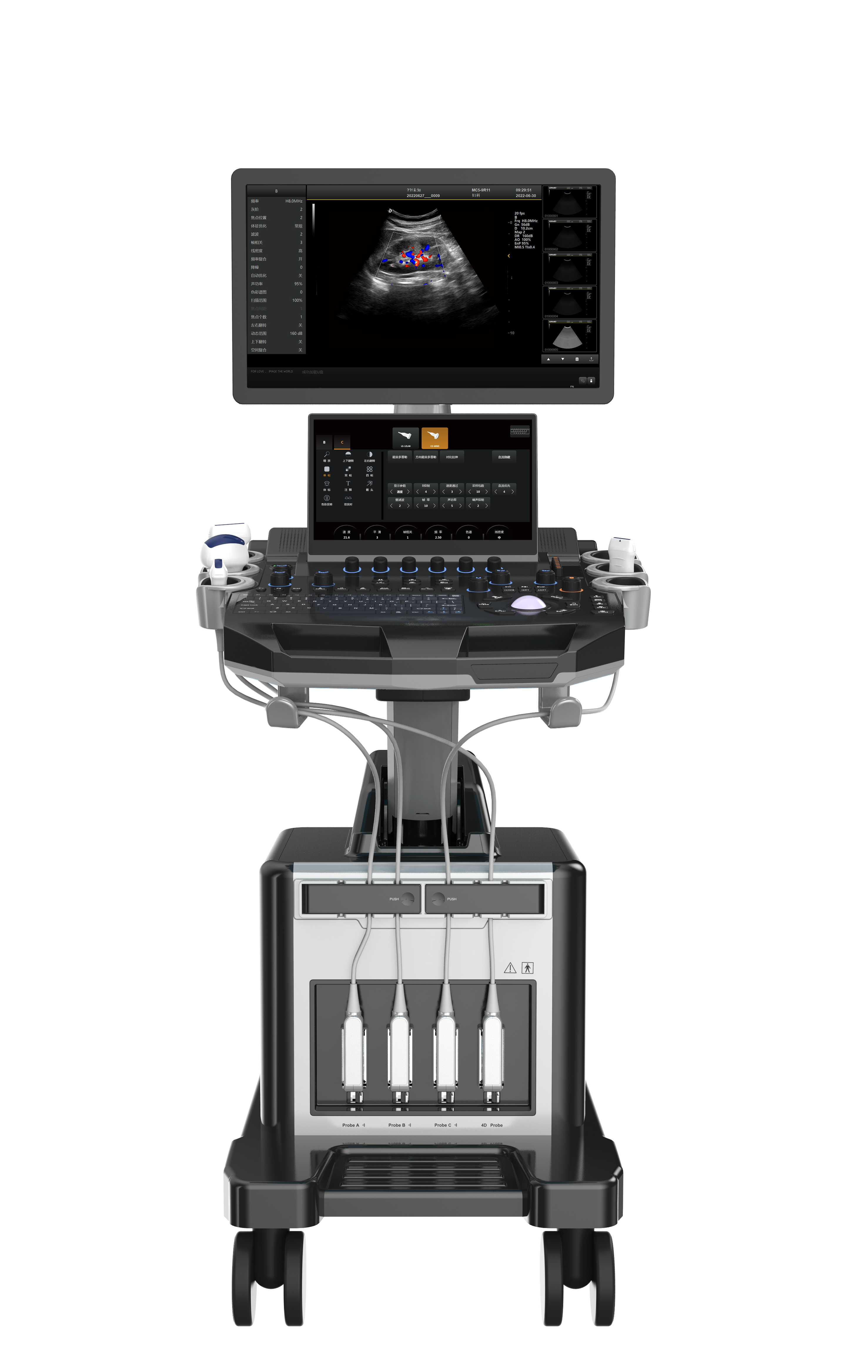 Portable 4D Color Ultrasound for Medical Diagnostic Imaging Center CY-T8