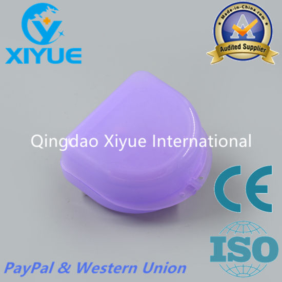 Purple Color Ladder Shape Denture Box with High Quality gallery image 1