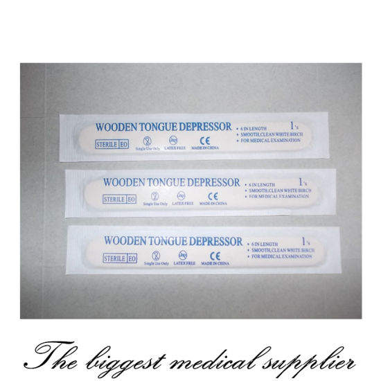 Sterile Disposable Wooden Tongue Depressor gallery image 2
