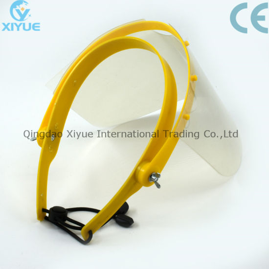 Yellow High Quality Disposable and Detachable Plastic Face Mask gallery image 3