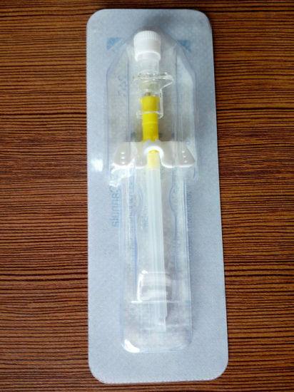 Disposable Medical Sterile IV Cannula Intravenous Catheter with Wing 24G
