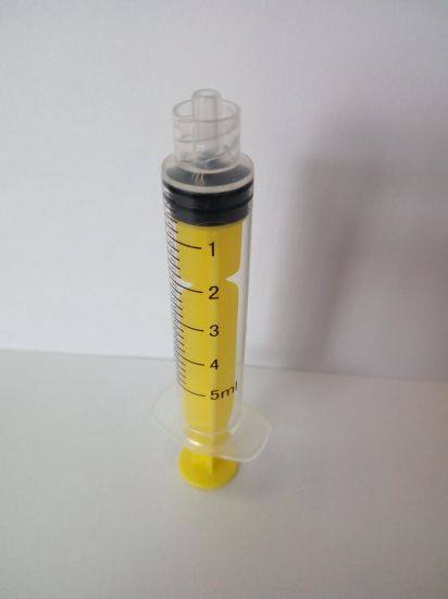 Disposable Medical Syringe with Colorful Rod