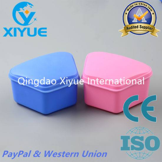 Pink High Quality Ladder Shape Denture Box